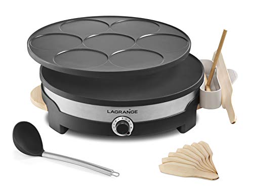 Lagrange Crepiera, 1500 W, Legno Chiaro
