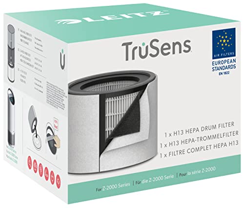 Leitz Trusens Filtro Hepa H13 3-In-1 Per Il Purificatore D'Aria Medio Leitz Trusens Z-2000, Rimuove Virus, Peli Di Animali Domestici, Cov, Polvere, Ba