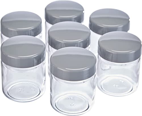 Severin Ce 3513 Barattoli Di Ricambio Per Yogurtiera, Plastica, Vetro/Grigio