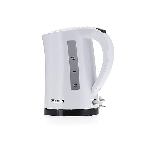 Severin Wk 3494 Bollitore Per Acqua 2200W In Plastica E Metallo, Teiera Elettrica Con Capacità Da 1,5 Litri, Bollitore Acqua Elettrico Con Indicatore