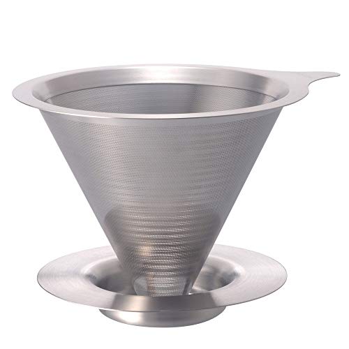 Hario - Filtro Da Caffè In Acciaio Inox, Misura 02