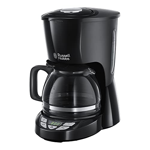 Russell Hobbs Macchina Caffè Americano, Spegnimento Automatico, Antigoccia, Portafiltro Rimovibile E Lavabile, Fino A 10 Tazze, 1.25 L, 975 W, Texture
