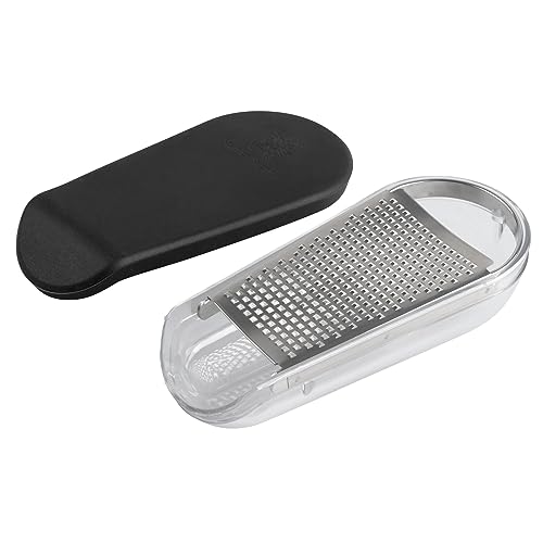 Stanley Rogers Grattugia Per Parmigiano Con Contenitore, Pratica Grattugia Premium In Tritan E Acciaio Inox Con Coperchio In Silicone E Vassoio Di Rac