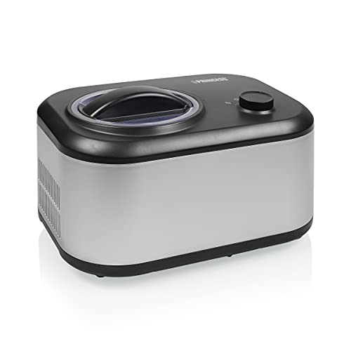 Princess 01.282608.01.001 Gelatiera, 100 W, 1 Liter, 62.7 Decibel, Abs, Grigio, Nero