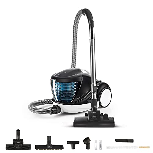 Polti Forzaspira Lecologico Aqua Allergy Natural Care, Aspirapolvere Senza Sacco Con Filtro Ad Acqua, Filtro Hepa H13, 6 Accessori, Bianco E Nero