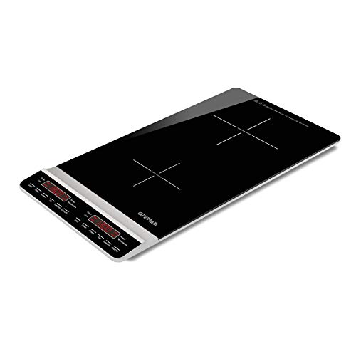 G3 Ferrari G10139 Fornello A Induzione Doppio Verticale Dinamiko Deep, Vetro, Nero