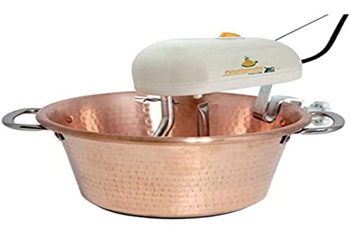 Lar Polentamatic Paiolo Elettrico Rame Fondo Induzione 26 Cm Plastica E Acciaio Inox, 4 W
