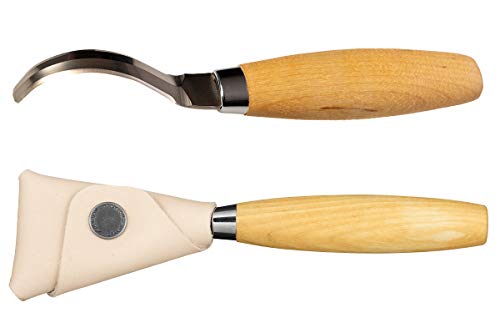 Coltello Mora Intaglio Legno Morakniv Hook Knife 163 Double Edge Con Fodero