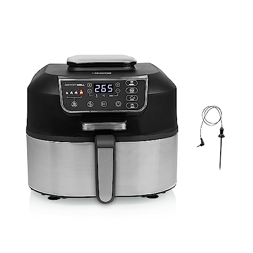 Princess Airfryer - Libro Di Ricette E Sensore Di Temperatura Incluso - 265 °C Max - 4 Programmi - 5,6 L - 1760 W