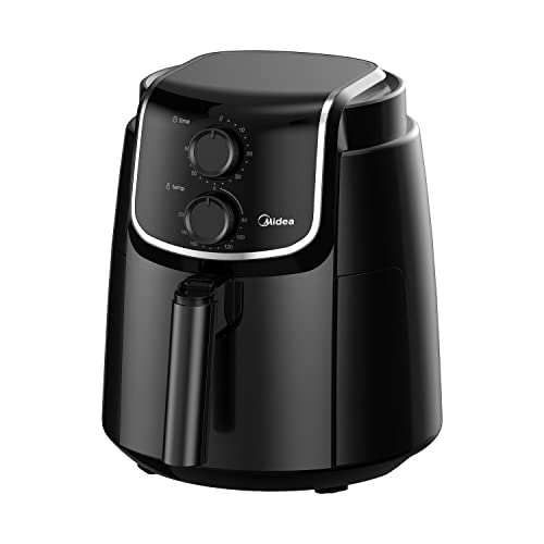 Midea Mf-Tn35D2 Friggitrice Ad Aria 3.5 Litri, Temperatura Max 200℃, Timer 60 Minuti, Varie Funzioni Multiple, Colore Nero