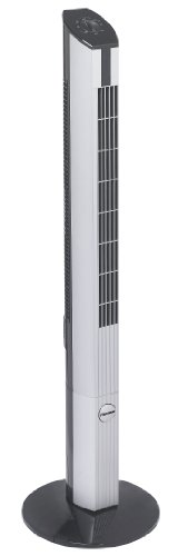 Bestron Ventilatore A Torre Con Funzione Oscillante, Altezza: 107 Cm, 50 W, Nero/Grigio