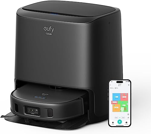 Eufy Clean X9 Pro Cleanerbot Con Pressione Adattiva Mopmaster™, 2 Mocio Rotanti, Rilev. Tappeti Con Mocio A Sollev. Autom. 12 Mm, Stazione Pulizia Aut