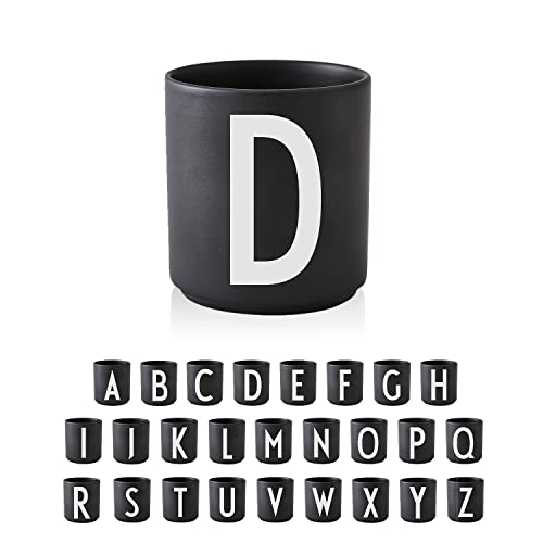 Design Letters Tazzine Caffe In Porcellana (A-Z) | Idee Regalo Uomo & Regalo Donna | Tazze Colazione Perfetto Per Decorazione Della Casa, Decorazione