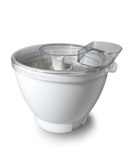 Kenwood At956A Sorbettiera, Accessorio Gelatiera Per Impastatrice Planetaria Con Ciotola Da 4.6 L, Bianco