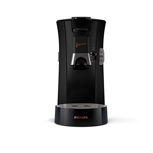 Philips Senseo - Macchina Del Caffè Per Cialde Senseo, Varie Funzioni: Selezione Eco, Intensità Plus, Crema Plus, Memo, Nero (Csa240/61)