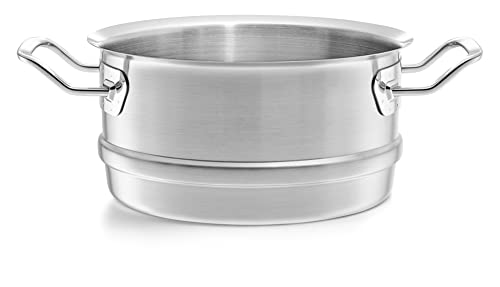 Fissler Original,Profi Collection Inserto Per Cottura Al Vapore In Acciaio Inox 28 Cm, Con Fori, Per Cottura A Induzione