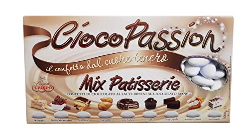 Crispo Confetti Cioco Passion Mix Patisserie - Colore Bianco - 1Kg