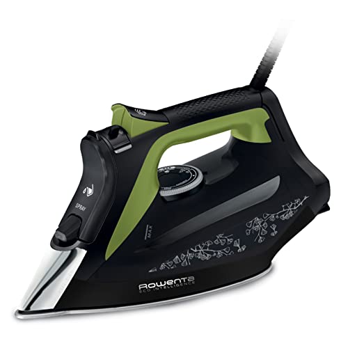 Rowenta Dw6330D1 Eco Intelligence Ferro A Vapore, Distribuzione Ottimale Del Vapore, 2500 W Di Potenza, Tempo Di Riscaldmento Rapido, 300 Ml, Nero/Ver