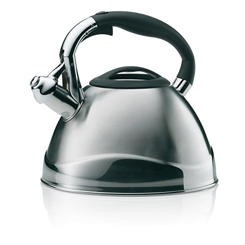 Kela 11655, Bollitore A Fischio, Adatto Anche A Piani A Induzione, 3 L, Acciaio Inox, Varus, Argentato, Inossidabile, Argento