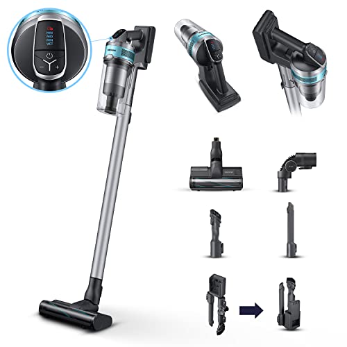 Samsung Aspirapolvere Senza Fili Jet™ 75 Turbo Vs20T7531T1/Et, Senza Sacco, Potenza 200W, Fino A 60 Min Di Autonomia, Argento
