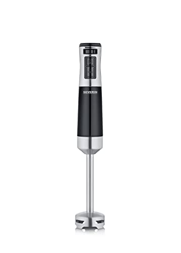 Severin Frullatore A Immersione Per Purea E Sminuzzamento, Con Regolazione Continua Della Velocità, Frullatore Ad Immersione Rimovibile, 600 W, Nero/A