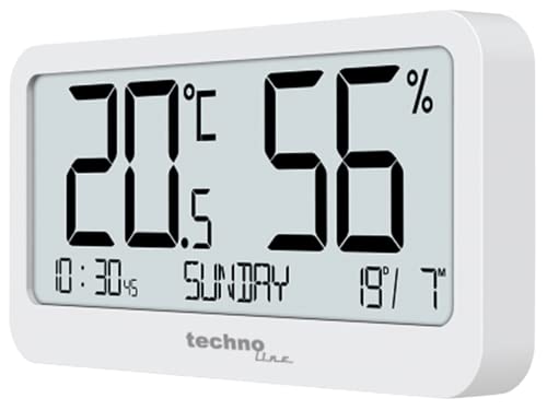 Technoline Ws9455, Igrometro, Termometro, Misuratore Di Umidità, Termometro Digitale, Stazione Di Temperatura