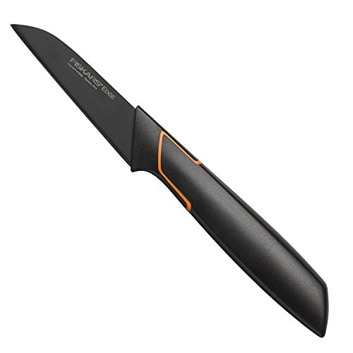 Fiskars Coltello Per Sbucciare, Acciaio Inossidabile, Nero, 19.6 X 6.5 X 1.6 Cm, 1003091