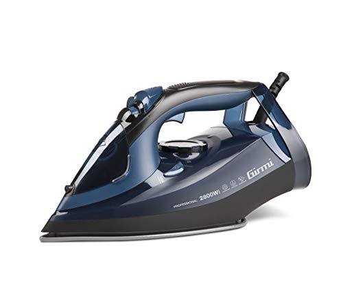 Girmi St6204 Ferro Da Stiro A Vapore 2800W, Colpo Vapore 140G, Serbatoio 380Ml, Piastra Inox Con Asola Salvabottoni, Stiratura A Secco E A Vapore Anch