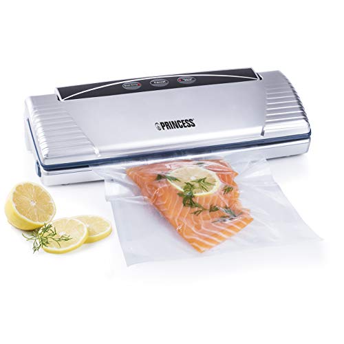 Princess 01.492967.01.001 Macchina Per Sottovuoto 492967, 110 W, Plastic, Argento