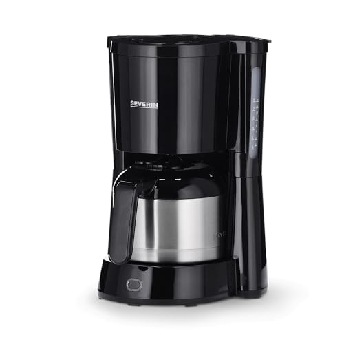 Severin Ka 4835 Macchina Per Caffè, 1000 W, 1 Liter, Plastica, Schwarz-Edelstahl-Gebürstet