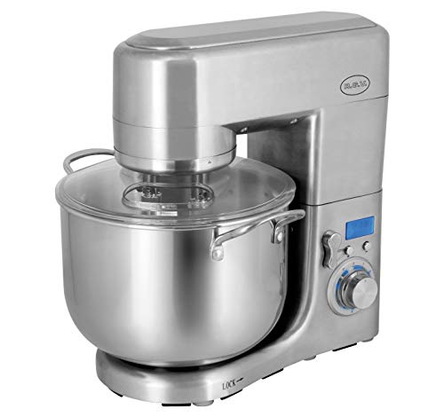 Rgv Pastaprof Pl10S Impastatrice Planetaria, Capacità 10 Litri, Doppio Gancio, Ciotola In Acciaio Inossidabile, 1500 Watt, 6 Velocità
