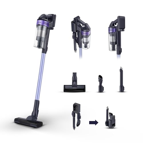 Samsung Aspirapolvere Senza Fili Jet 60 Turbo Vs15A6031R4/Et, Senza Sacco, Potenza 150W, Fino A 40 Min Di Autonomia, Violet