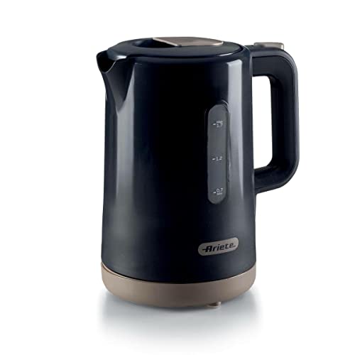Ariete 2845 Bollitore Breakfast, 2200W, Capacità 1,7 L, Base Cordless 360°, Spegnimento Automatico, Coperchio Di Sicurezza, Livello Acqua Visibile, Fi
