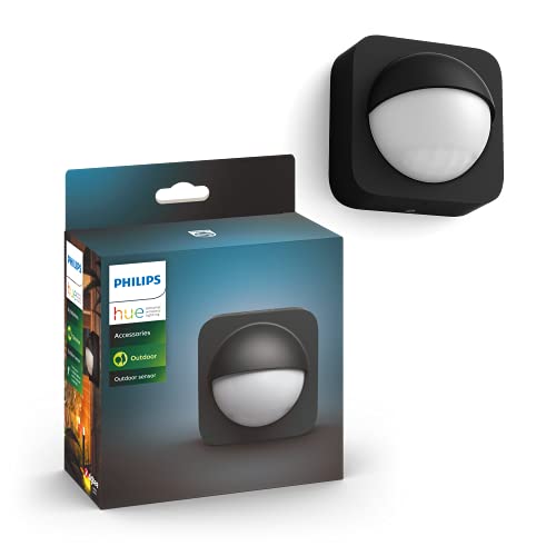 Philips Hue Sensore Di Movimento Da Esterno Per Accensione E Spegnimento Luci, Nero