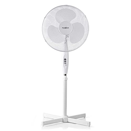 Nedis - Ventilatore A Piantana Altezza Aj Ustable 40 Cm Di Diamet