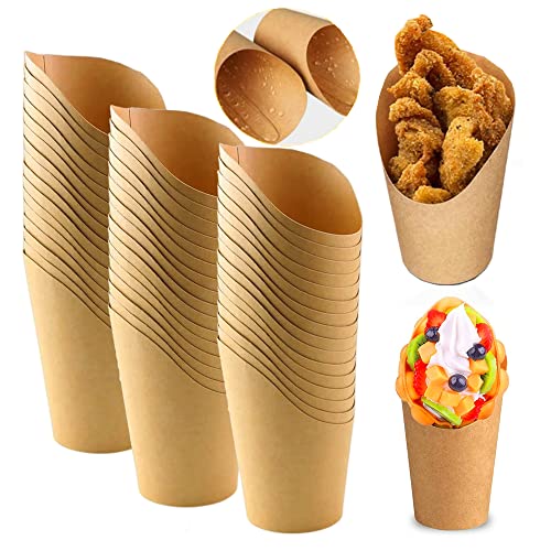 Junmeido 50 Pz Contenitori Pop Corn Scatole Porta Popcorn Kraft Carta Sacchetti Di Carta Per Pop Corn Tazza Carta Sacchetti Carta Per Patatine Fritte