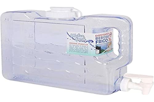 Water Fresh Dispenser Frigo, 3 L, Plastica, Multicolore, Taglia Unica