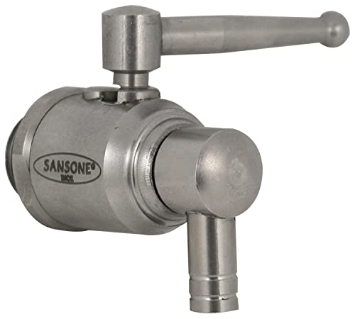 Rubinetto Sansone Antigoccia In Acciaio Inox Attacco 1/2'' Per Contenitori Olio