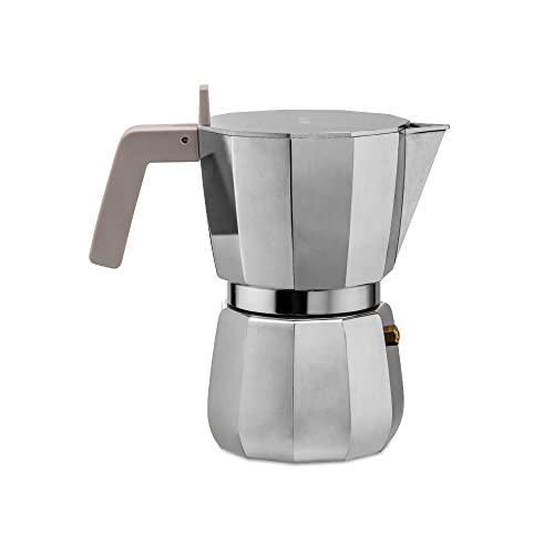 Alessi | Moka Dc06/6 - Caffettiera Per Espresso Di Design In Fusione D'Alluminio, 6 Tazze