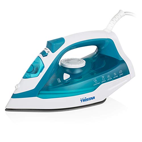 Tristar St-8320 Fer À Vapeur Ferro Da Stiro A Vapore, 2600 W, 0.37 Litri, Vinile, Turquoise, White
