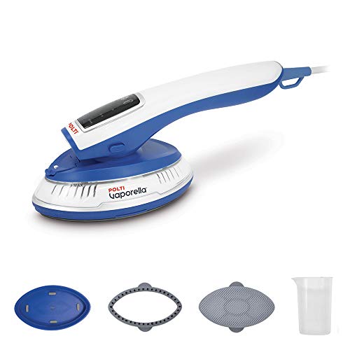 Polti Vaporella Vertical Styler Gsm20, Stiratrice Verticale Portatile, Leggera E Compatta, Adatta Su Tutti I Capi Ed I Tessili Di Casa, Bianco E Blu