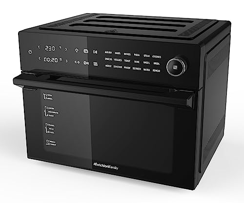 Melchioni Family | Friggitrice Ad Aria Benedetta Capacità 30 Litri, Display Digitale, Funzione Dual Cook, Air Fryer Con 18 Programmi, 30-230°, Timer 1