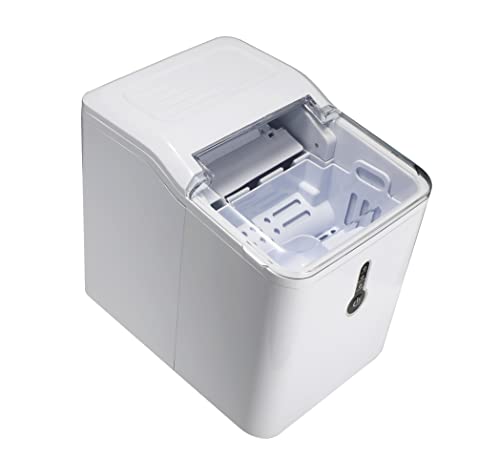 Melchioni Family | Macchina Ghiaccio Cubik, Capacità Di Produzione 12Kg In 24H, Cubetti A Forma Di Proiettile, Serbatoio Dell'Acqua 1.6 L, Serbatoio P