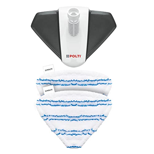 Polti Vaporetto Paeu0400 Spazzola Triangolare Con 2 Panni In Microfibra, Ideale Per Pulire Superfici Piane