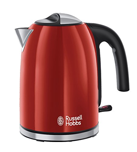 Russell Hobbs Bollitore Acqua Elettrico, 1.7 L, 2400W, Ebollizione Rapida, 7 Tazze , Filtro Anticalcare Removibile E Lavabile, Acciaio Inox, Colourspl
