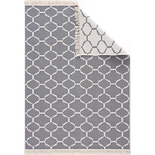 Fashion4Home Tappeto Passatoia Tepiche Per Soggiorno, Camera Da Letto, Cucina, Cameretta Dei Bambini, Tappeto Boho Kelim – Passatoia Tappeto Grigio Ch