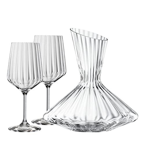 Spiegelau & Nachtmann Lifestyle Set Decanter, Vetro Di Cristallo, Trasparente