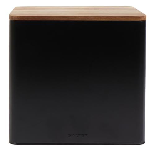 Salter Bw12899Eu7 Toronto - Contenitore Per Il Pane Con Coperchio In Legno Di Acacia, Finitura Verniciata A Polvere, Facile Da Pulire, Per Conservare