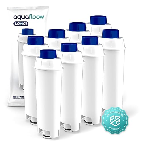 Aquafloow Longi 8X Filtro Acqua Per Macchine Da Caffè Delonghi Ricambio Per Delonghi Dlsc002, Ser3017 E 5513292811 Compatibile Con Le Serie Ecam, Esam