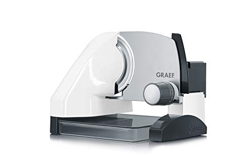 Graef Affettatrice S50001 Con Contenitore E Inserto Minislice, Bianco